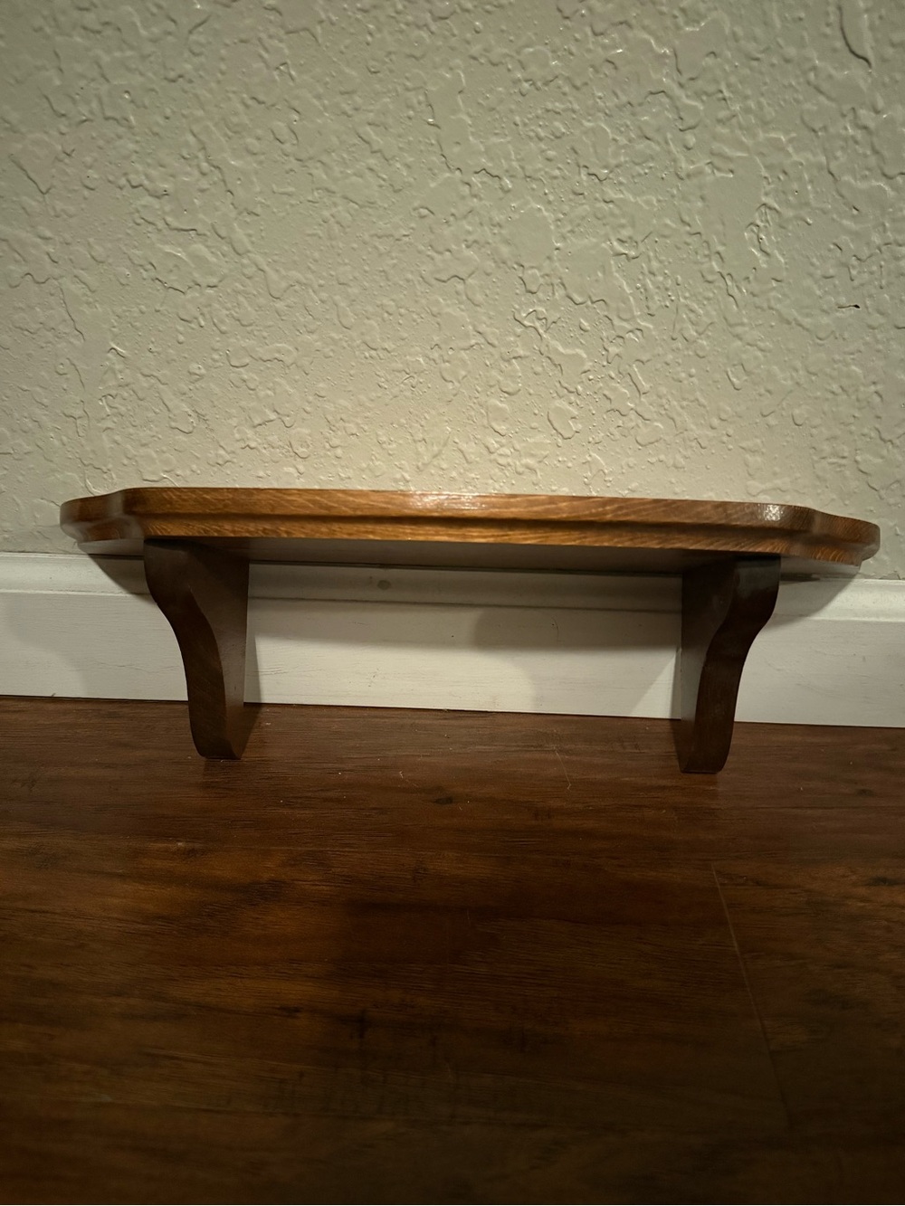 Vintage Wooden Shelf, Small, Plate Groove, Wall Decor